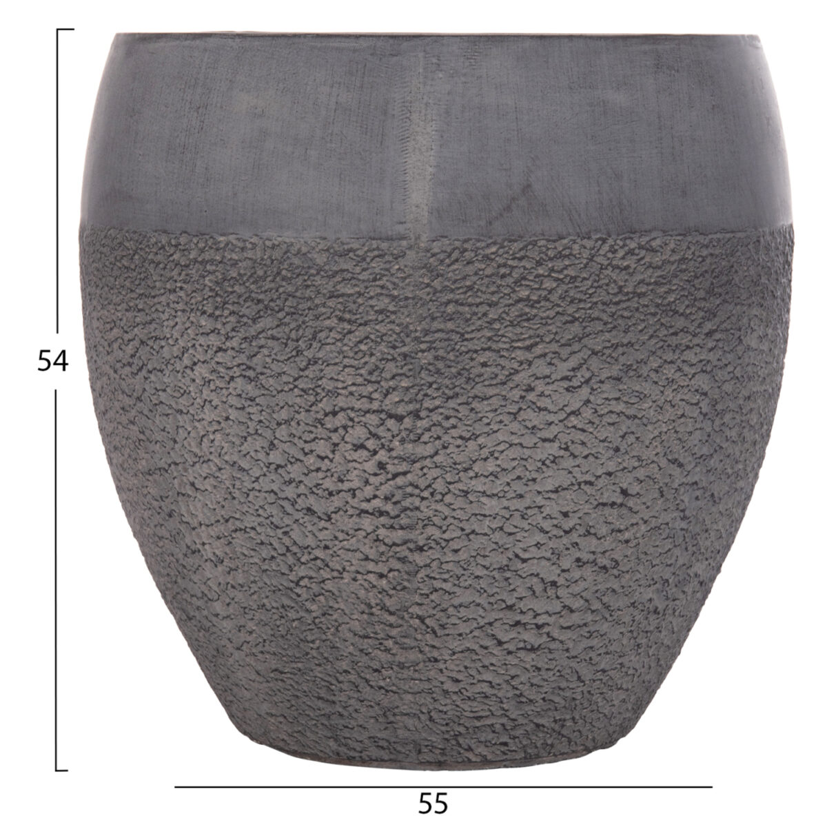 ΣΕΤ 3ΤΜΧ ΓΛΑΣΤΡΕΣ ΣΕΙΡΑ GARDENER HM4725 FIBERCLAY-ΣΕ ΣΚΟΥΡΟ CEMENT ΧΡΩΜΑ Φ55x54Υεκ - Image 3