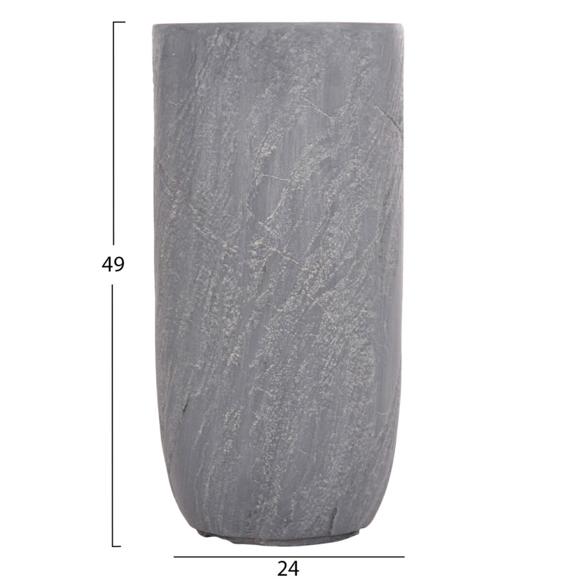 ΣΕΤ 3ΤΜΧ ΓΛΑΣΤΡΕΣ ΚΥΛΙΝΔΡΟΙ ΣΕΙΡΑ GARDENER HM4720 FIBERCLAY-ΧΡΩΜΑ CEMENT Φ44x79Υεκ - Image 5