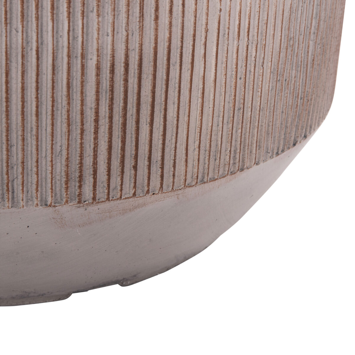 ΣΕΤ 3ΤΜΧ ΓΛΑΣΤΡΕΣ ΣΤΡΟΓΓΥΛΕΣ ΣΕΙΡΑ GARDENER HM4724 FIBERCLAY-ΧΡΩΜΑ CEMENT Φ55x55Υεκ - Image 10