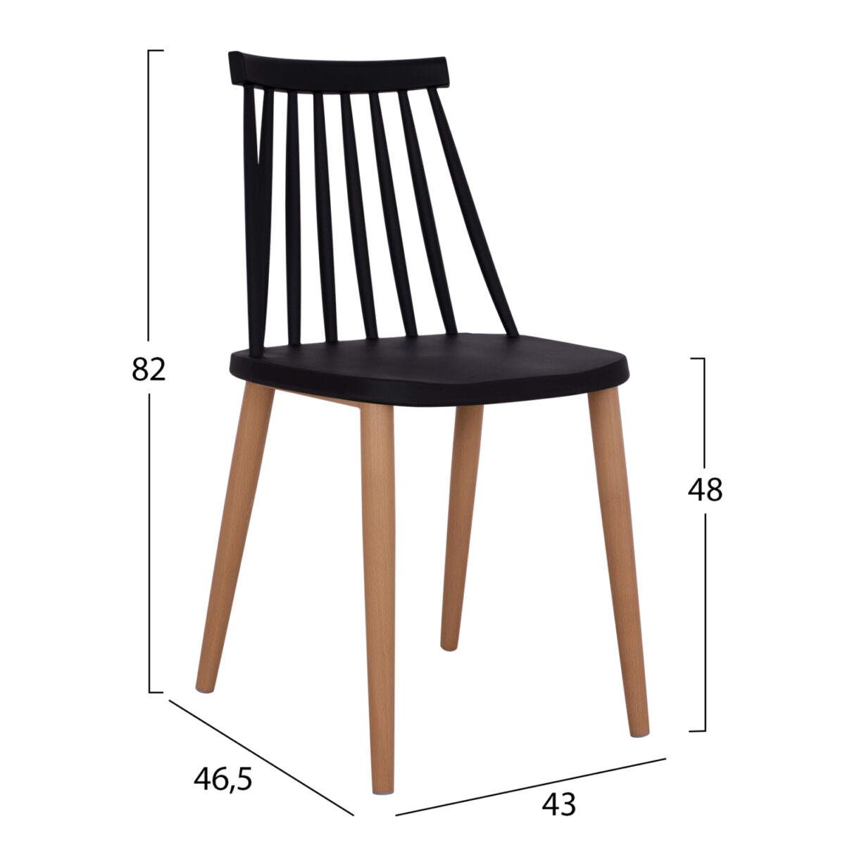 set-trapezarias-5tmch-fb921178-mdf-top-s-2 ΣΕΤ ΤΡΑΠΕΖΑΡΙΑΣ 5ΤΜΧ MINIMAL HM21178 MDF TOP ΣΕ ΜΑΥΡΟ-ΣΚΕΛΕΤΟΣ ΣΕ ΦΥΣΙΚΟ ΞΥΛΟΥ - Image 3