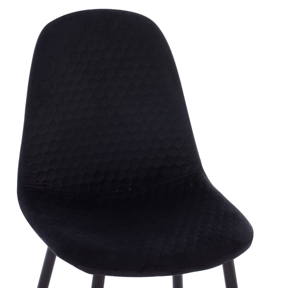 ΣΕΤ ΤΡΑΠΕΖΑΡΙΑΣ 5ΤΜΧ BROLIN HM21191 MDF TOP-ΜΕΤΑΛΛΙΚΑ ΠΟΔΙΑ-ΒΕΛΟΥΔΟ--ΜΑΥΡΟ - Image 4