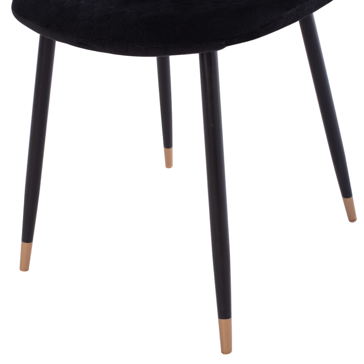 ΣΕΤ ΤΡΑΠΕΖΑΡΙΑΣ 5ΤΜΧ BROLIN HM21191 MDF TOP-ΜΕΤΑΛΛΙΚΑ ΠΟΔΙΑ-ΒΕΛΟΥΔΟ--ΜΑΥΡΟ - Image 5