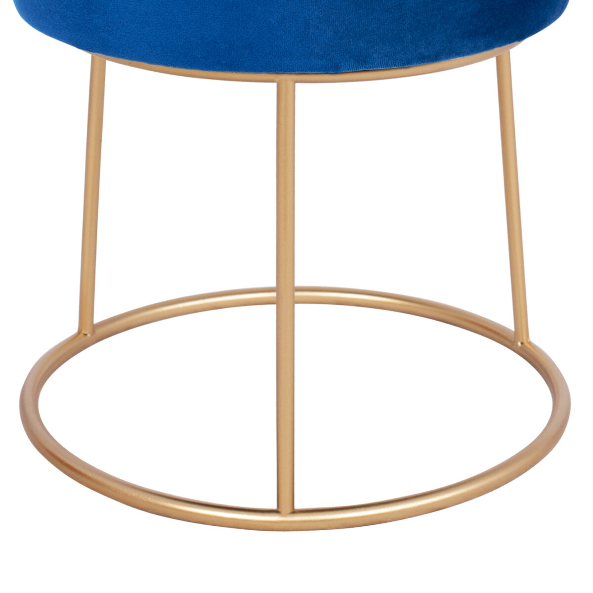 ΣΚΑΜΠΟ KARLO HM8411.08 ΜΠΛΕ ΒΕΛΟΥΔΟ ΜΕ ΧΡΥΣΗ ΒΑΣΗ Φ36x38Υ εκ. - Image 5