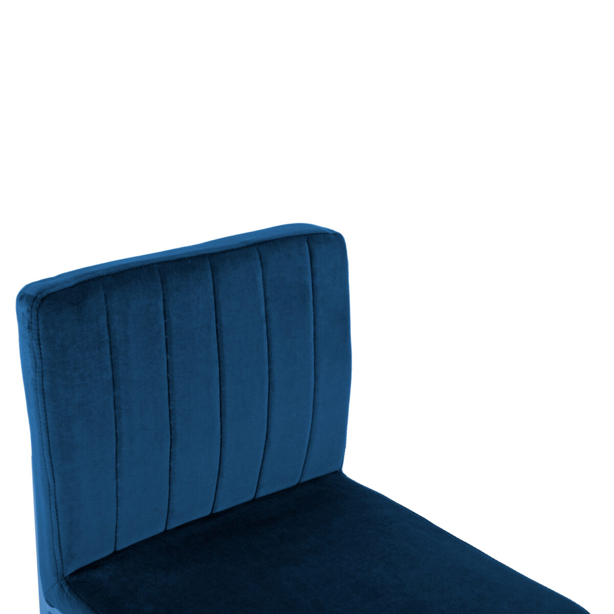 ΣΚΑΜΠΟ ΜΕΣΑΙΟΥ ΥΨΟΥΣ PIPER ΒΕΛΟΥΔΟ ΜΠΛΕ & ΧΡΥΣΟ ΜΕΤΑΛΛΙΚΟ ΣΚΕΛΕΤΟ HM8525.08 40x49x96Υ εκ. - Image 7