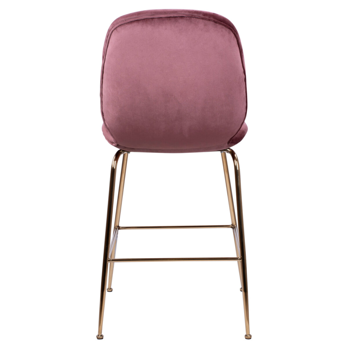 ΣΚΑΜΠΟ ΜΕΣΑΙΟΥ ΥΨΟΥΣ NORA HM8524.02 ΒΕΛΟΥΔΟ ΣΑΠΙΟ ΜΗΛΟ & ΧΡΥΣΟ ΜΕΤΑΛΛΙΚΟ ΣΚΕΛΕΤΟ 48x61x103 εκ. - Image 6