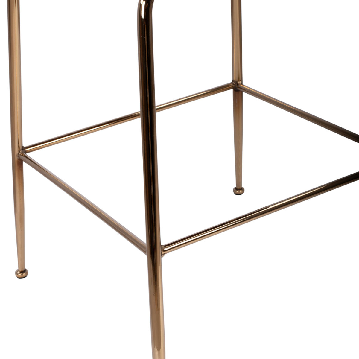 ΣΚΑΜΠΟ ΜΕΣΑΙΟΥ ΥΨΟΥΣ NORA HM8524.02 ΒΕΛΟΥΔΟ ΣΑΠΙΟ ΜΗΛΟ & ΧΡΥΣΟ ΜΕΤΑΛΛΙΚΟ ΣΚΕΛΕΤΟ 48x61x103 εκ. - Image 9