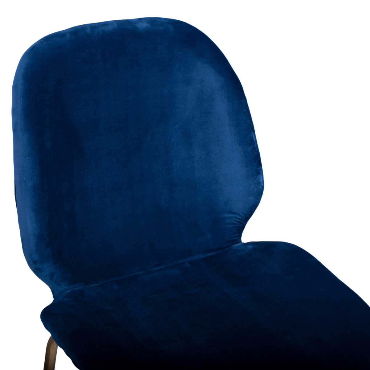 ΣΚΑΜΠΩ ΜΕΣΑΙΟΥ ΥΨΟΥΣ NORA HM8524.08 ΒΕΛΟΥΔΟ ΜΠΛΕ & ΧΡΥΣΟ ΜΕΤΑΛΛΙΚΟ ΣΚΕΛΕΤΟ 48x61x103 εκ. - Image 7