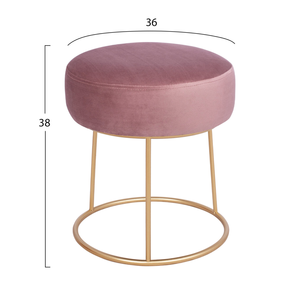 ΣΚΑΜΠΟ KARLO ΣΑΠΙΟ ΜΗΛΟ ΜΕ ΧΡΥΣΗ ΒΑΣΗ HM8411.02 Φ36x38Υ εκ. - Image 2