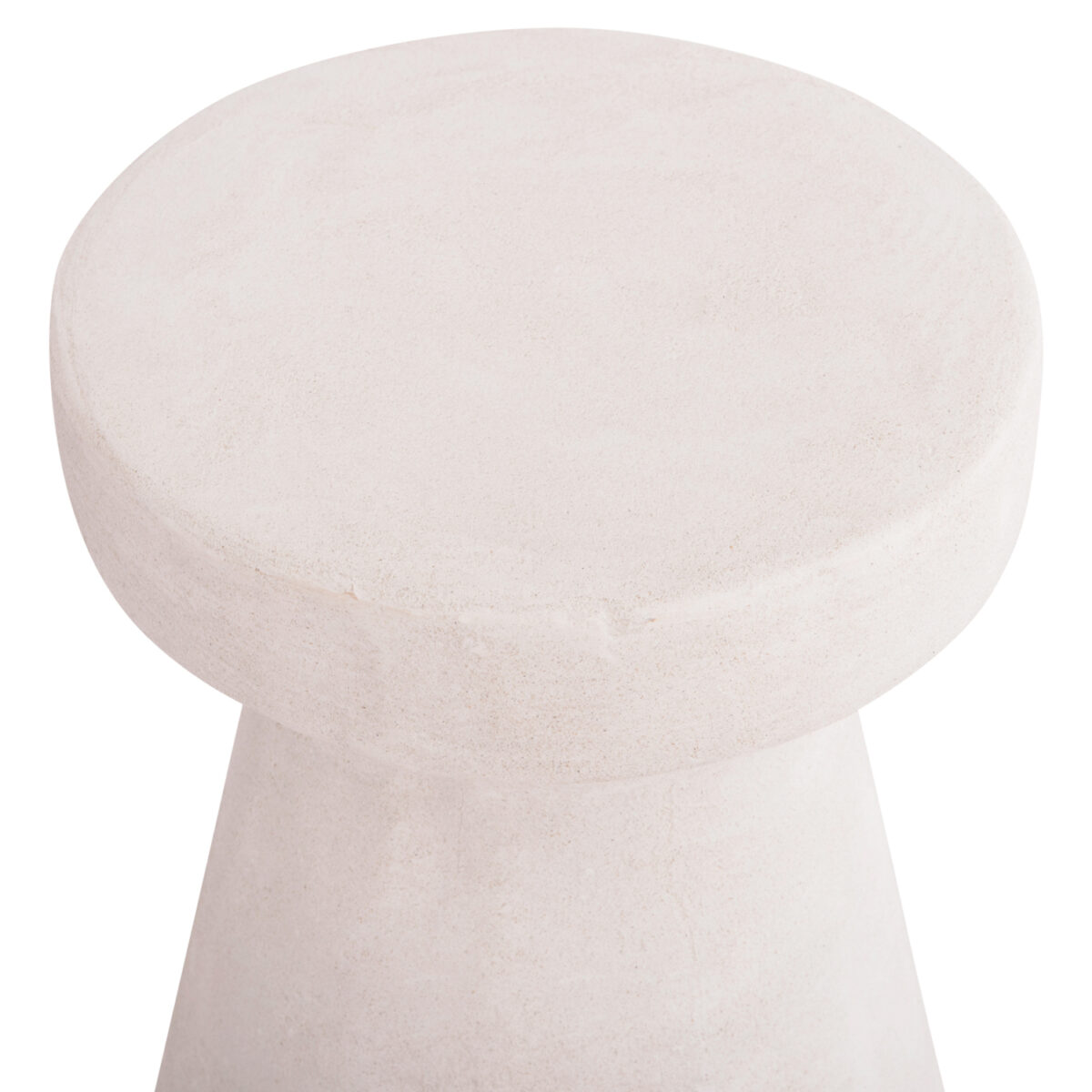 ΣΚΑΜΠΟ ΣΤΡΟΓΓΥΛΟ ΣΕΙΡΑ SANTORINI HM18057 ΠΟΛΥΡΗΤΙΝΗ ΣΕ ΥΠΟΛΕΥΚΟ ΧΡΩΜΑ Φ32x46Υεκ. - Image 4