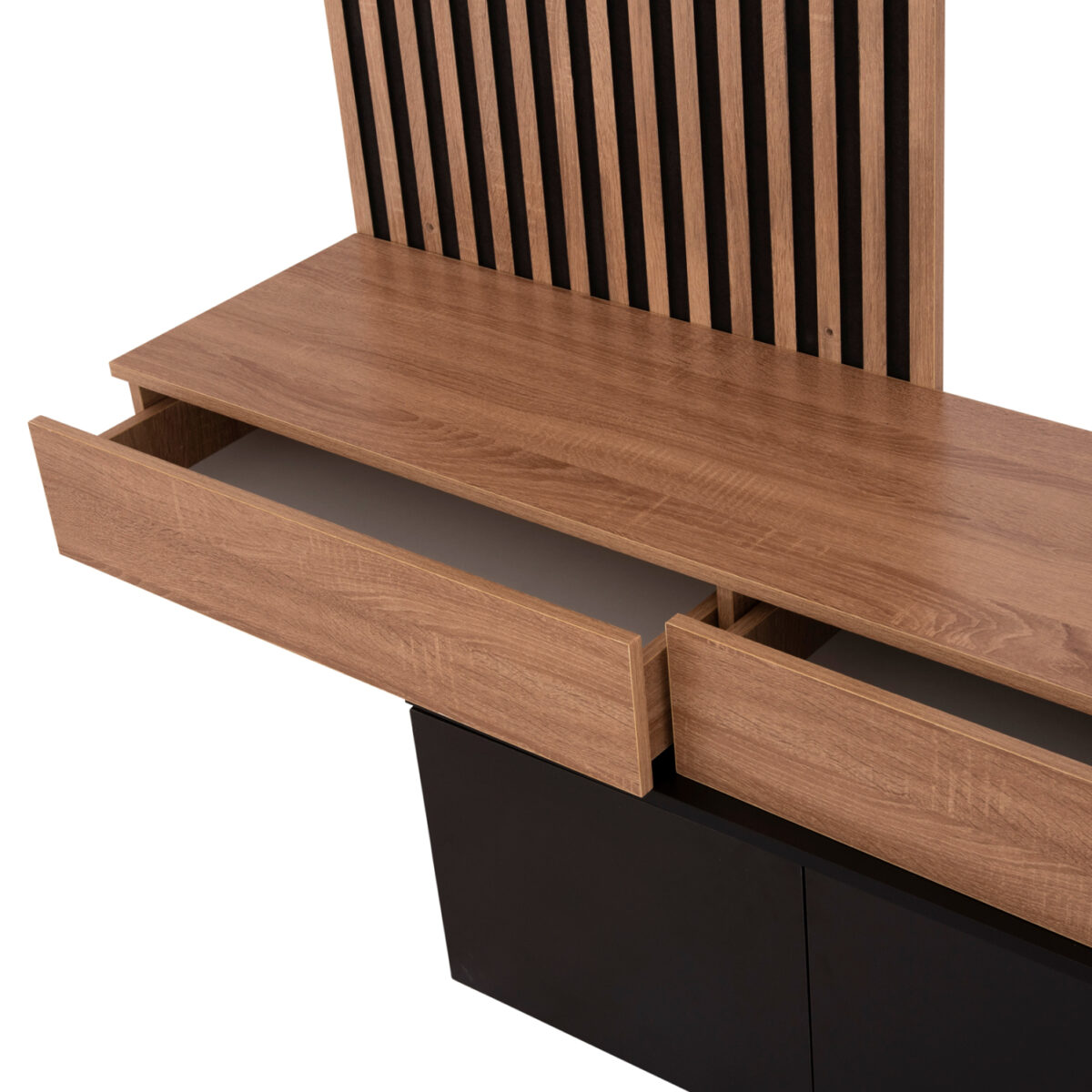 ΣΥΝΘΕΣΗ ΤΗΛΕΟΡΑΣΗΣ DORT HM18076.02 ΜΕΛΑΜΙΝΗ ΣΕ ΣΟΝΑΜΑ-ΣΚΟΥΡΟ ΓΚΡΙ 249.5x42.2x199.5Υεκ - Image 5