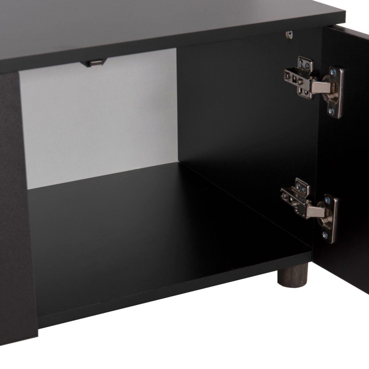 ΣΥΝΘΕΣΗ ΤΗΛΕΟΡΑΣΗΣ DORT HM18076.02 ΜΕΛΑΜΙΝΗ ΣΕ ΣΟΝΑΜΑ-ΣΚΟΥΡΟ ΓΚΡΙ 249.5x42.2x199.5Υεκ - Image 7