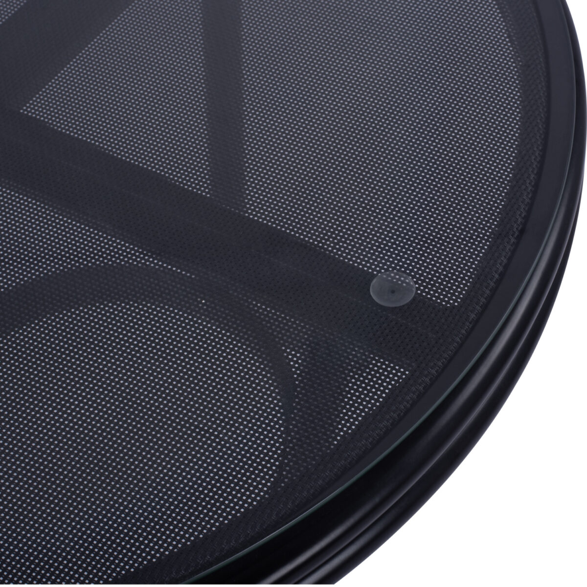 ΤΡΑΠΕΖΙ ΑΛΟΥΜΙΝΙΟΥ MOSES Φ70 BAMBOO LOOK HM5532.02 ΜΑΥΡΟ ΜΕ ΓΥΑΛΙ Φ70X76 εκ - Image 6