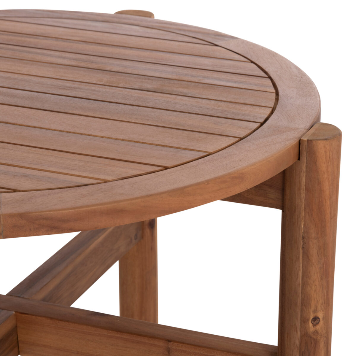 ΤΡΑΠΕΖΙ ΧΑΜΗΛΟ ΕΞ.ΧΩΡΟΥ ΣΤΡΟΓΓΥΛΟ SANJI HM6222 ΞΥΛΟ ΑΚΑΚΙΑΣ ΣΕ ΦΥΣΙΚΟ Φ66x48.5Υεκ. - Image 7