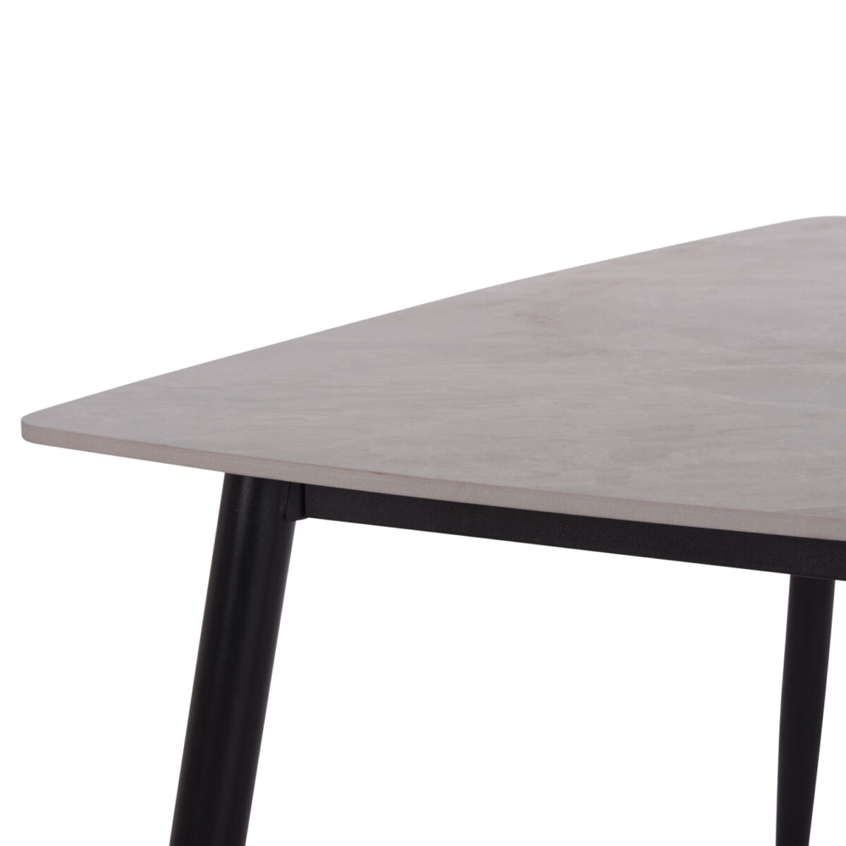 ΤΡΑΠΕΖΙ RAVEN HM9854.13 ΚΕΡΑΜΙΚΟ TOP ΓΚΡΙ ΜΑΡΜΑΡΟ-ΜΑΥΡΟ ΜΕΤΑΛΛΟ 120x70x73Υεκ. - Image 9