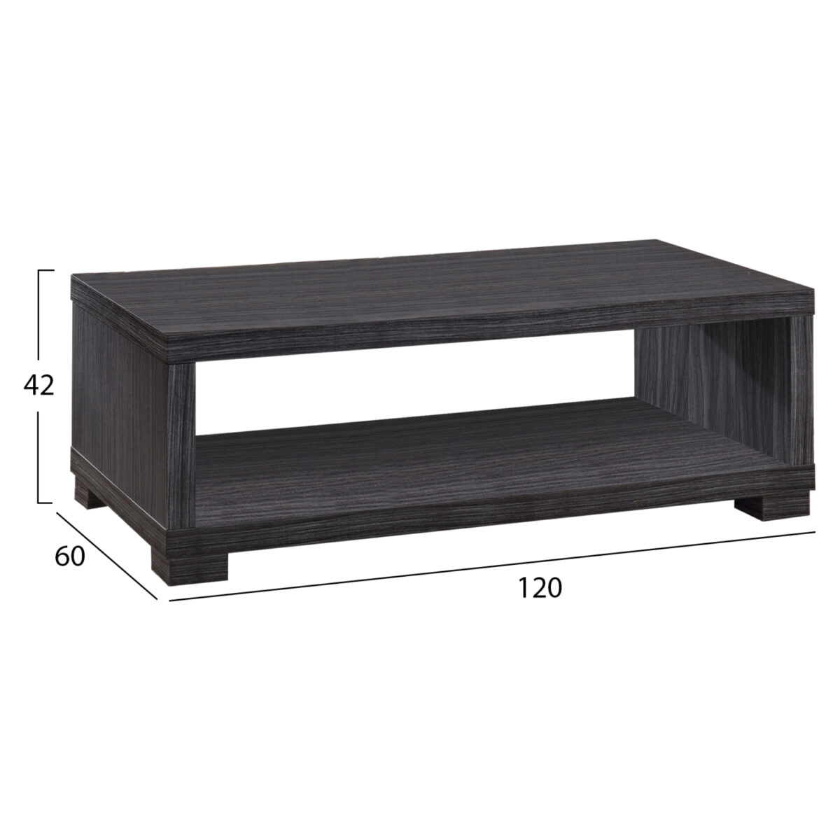 ΤΡΑΠΕΖΙ ΣΑΛΟΝΙΟΥ SALEM HM2217.01 ZEBRANO 120Χ60Χ42εκ. - Image 2