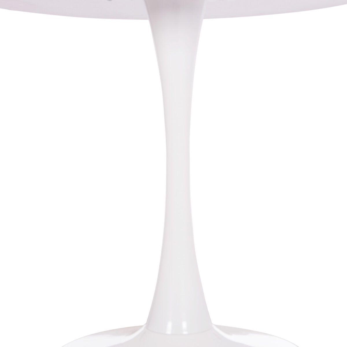 ΤΡΑΠΕΖΙ ΣΤΡΟΓΓΥΛΟ BROLIN HM18141.01 MDF TOP-ΒΑΣΗ ΜΕΤΑΛΛΙΚΗ--ΛΕΥΚΟ Φ90x73Υεκ - Image 4