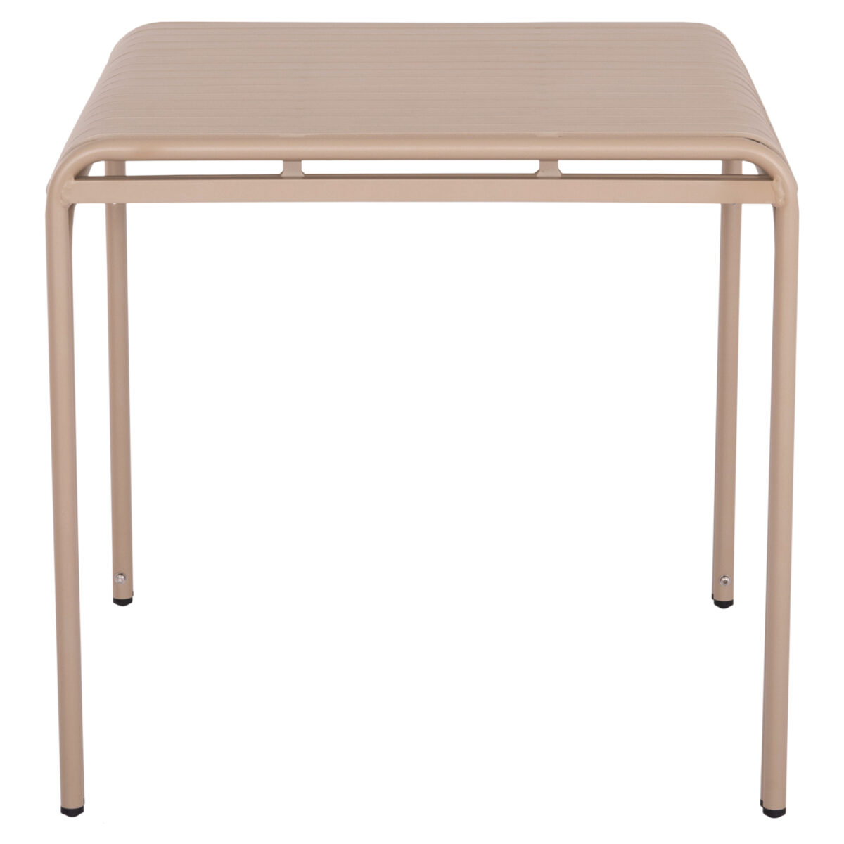 ΤΡΑΠΕΖΙ ΤΕΤΡΑΓΩΝΟ ΑΛΟΥΜΙΝΙΟΥ RACHEL HM6338.04 ΣΑΜΠΑΝΙ 80x80x76Υεκ. - Image 4