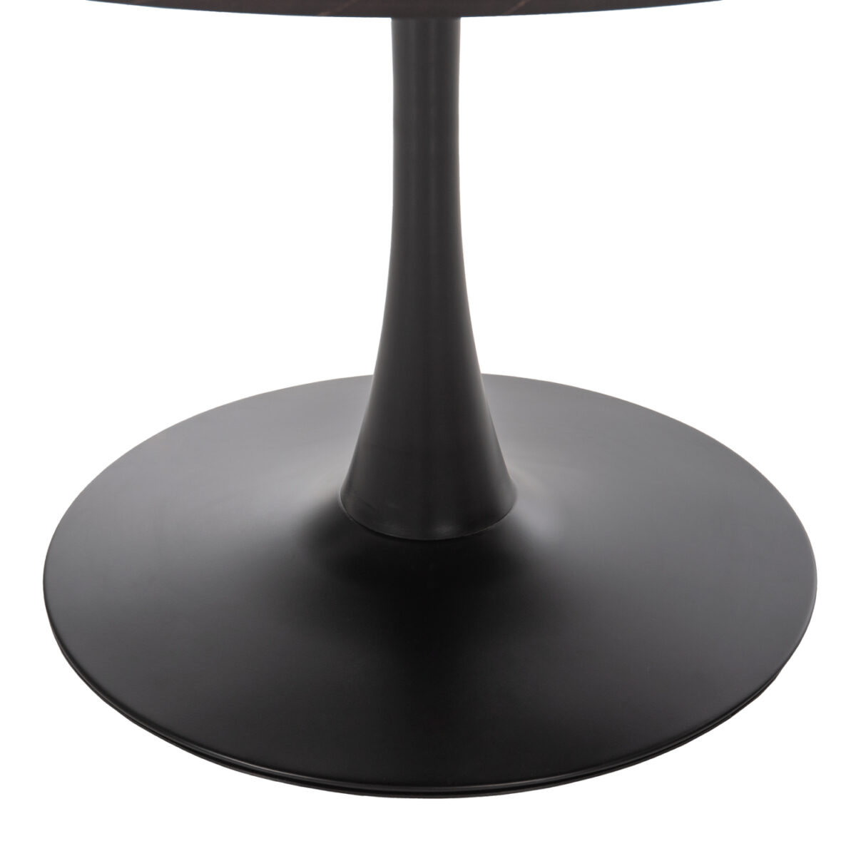 trapezi-trapezarias-fb9942212-stroggylo-2 ΤΡΑΠΕΖΙ ΤΡΑΠΕΖΑΡΙΑΣ ROLLO HM9422.12 ΣΤΡΟΓΓΥΛΟ BLACK MARBLE Φ120x74Yεκ. - Image 3