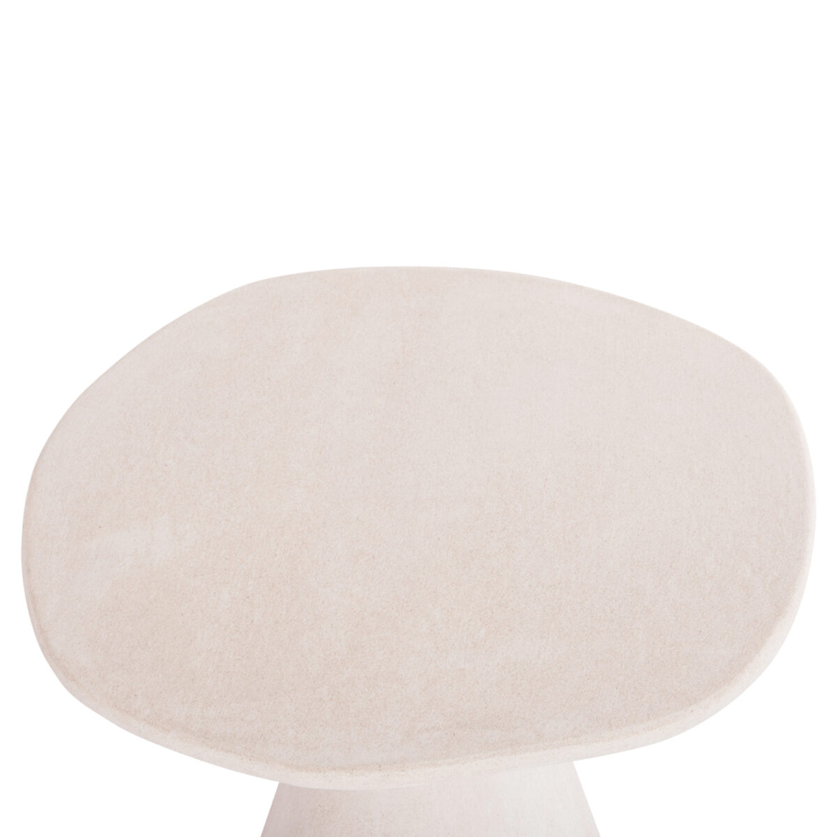 ΤΡΑΠΕΖΙ ΤΡΑΠΕΖΑΡΙΑΣ ΣΤΡΟΓΓΥΛΟ ΣΕΙΡΑ SANTORINI HM18055 MDF ΥΠΟΛΕΥΚΟ ΧΡΩΜΑ Φ77x76Υεκ. - Image 5