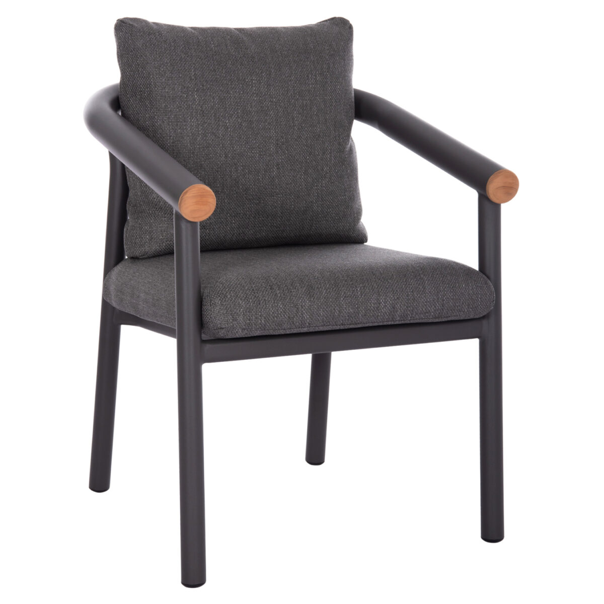 ΠΟΛΥΘΡΟΝΑ ΤΡΑΠΕΖΑΡΙΑΣ EUTOPIA SM6239.01 ΣΚΟΥΡΟ ΓΚΡΙ ΑΛΟΥΜΙΝΙΟ & OLEFIN 62x66x78Υεκ.