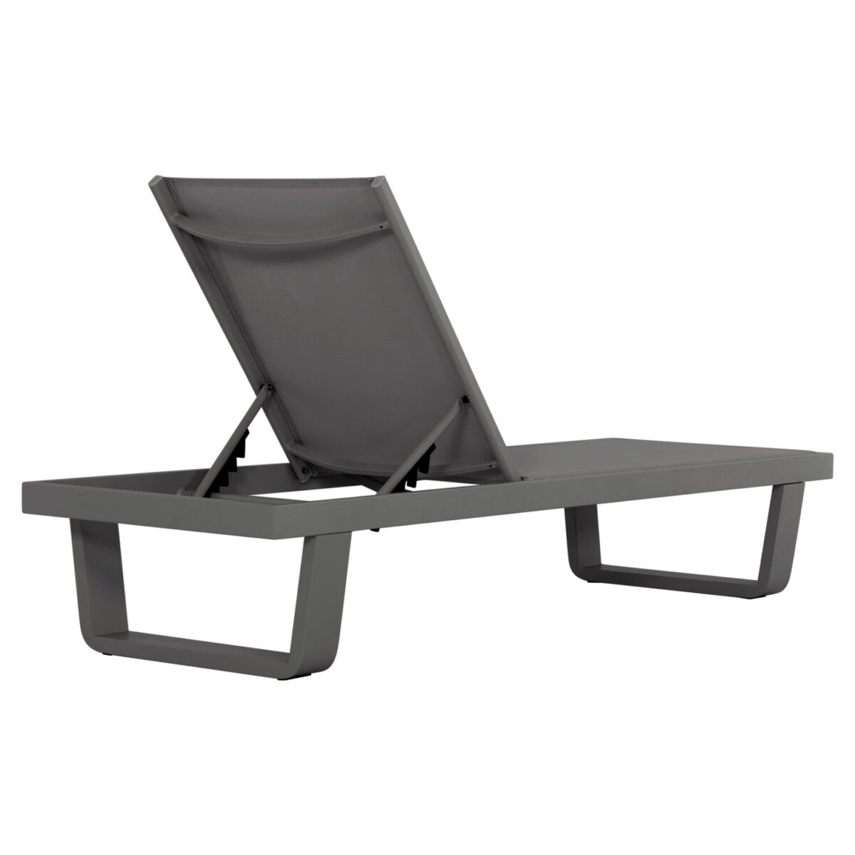 ΞΑΠΛΩΣΤΡΑ ΑΛΟΥΜΙΝΙΟΥ ΜΕ ΥΦΑΣΜΑ TESLIN RICKON HM6292.01 ΣΕ ΓΚΡΙ 198x61,5x97Υεκ. - Image 5