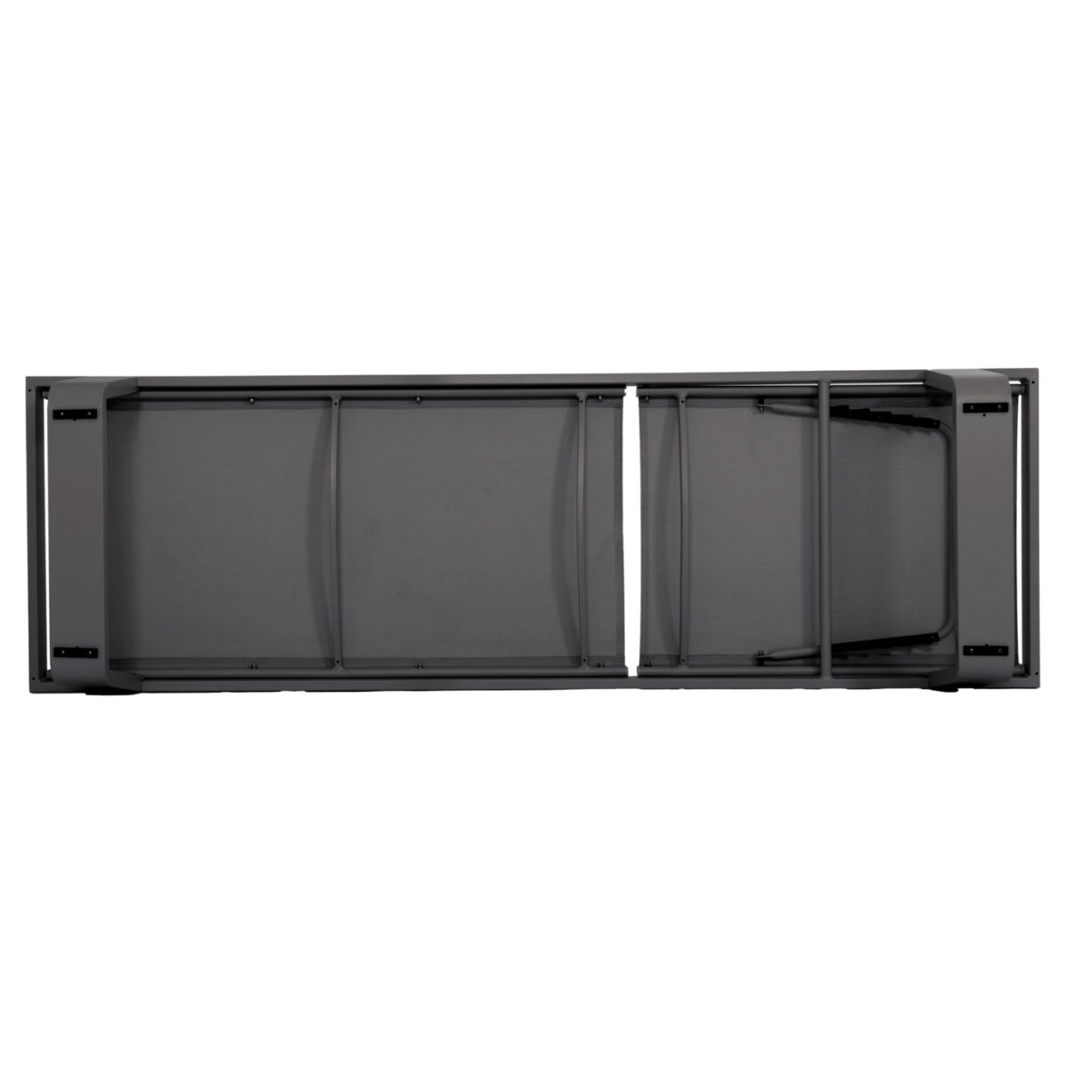 ΞΑΠΛΩΣΤΡΑ ΑΛΟΥΜΙΝΙΟΥ ΜΕ ΥΦΑΣΜΑ TESLIN RICKON HM6292.01 ΣΕ ΓΚΡΙ 198x61,5x97Υεκ. - Image 6