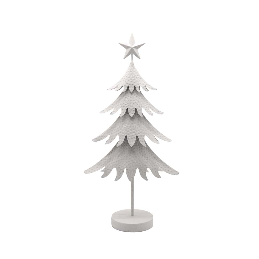 DAINTY ΧΡΙΣΤΟΥΓΕΝΝΙΑΤΙΚΟ ΔΙΑΚΟΣΜΗΤΙΚΟ ΔΕΝΤΡΟ 34x14x67.5cm ΜΕΤΑΛΛΟ ΛΕΥΚΟ