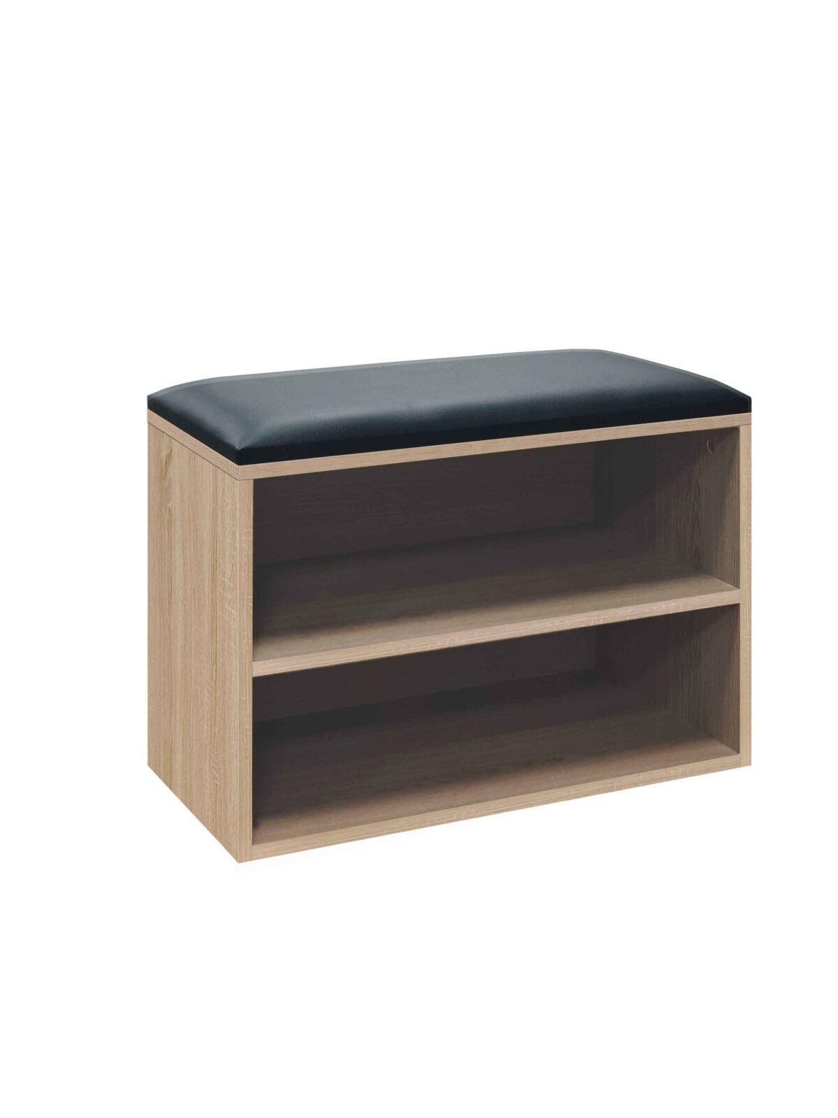 Παπουτσοθήκη-Σκαμπό Kiana  4 ζεύγων με μαξιλάρι σε φυσική απόχρωση 60x32x44εκ - Image 2