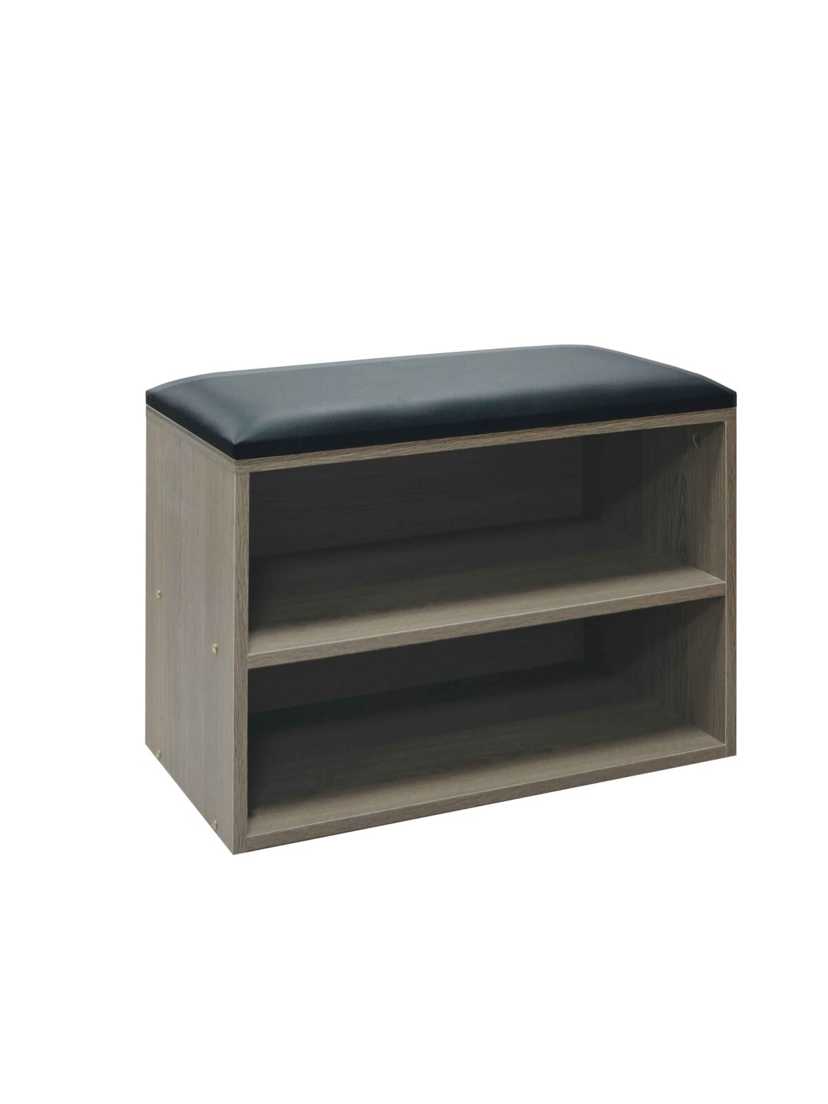 Παπουτσοθήκη-Σκαμπό Kiana  4 ζεύγων με μαξιλάρι σε γκρι-oak απόχρωση 60x32x44εκ - Image 2