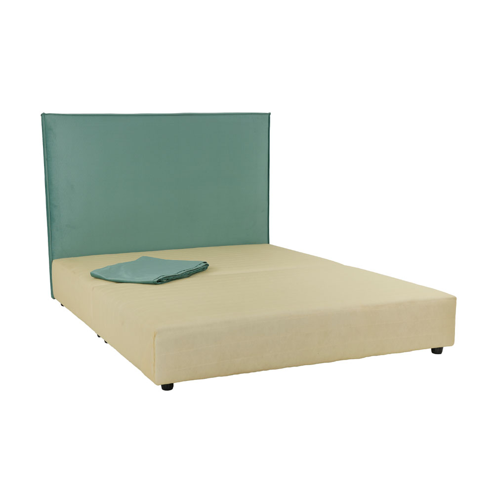 40-0014_100-z56xM_1 LOCA ΚΡΕΒΑΤΙ ΧΩΡΙΣ ΑΠΟΘΗΚ. ΧΩΡΟ (ΓΙΑ ΣΤΡΩΜΑ 160x200cm) ΜΕΝΤΑ TEXAS18 161x207x122 - Image 2