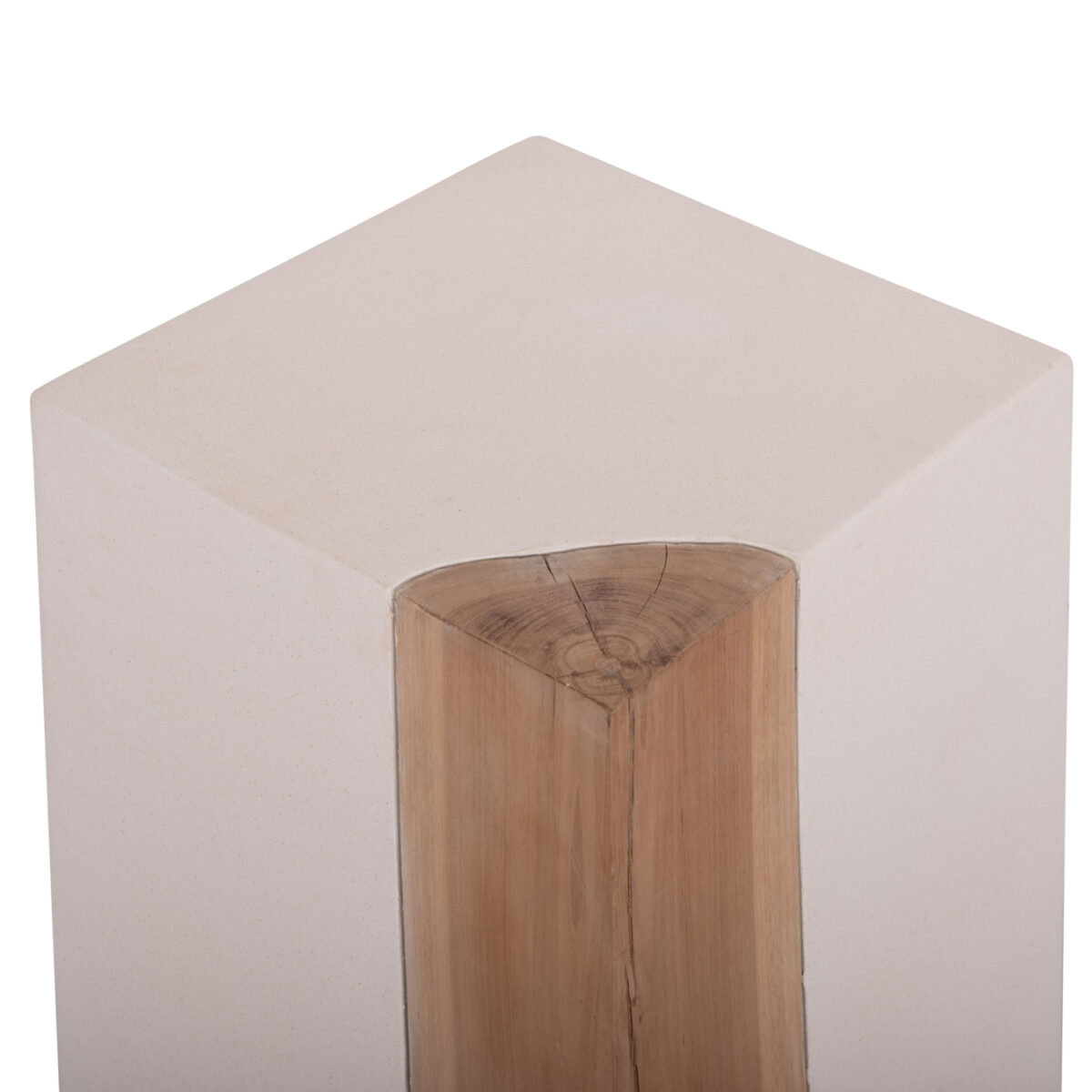 boithitiko-trapezi-fb91816302-fiber-ceme-7 ΒΟΗΘΗΤΙΚΟ ΤΡΑΠΕΖΙ LEIA HM18163.02 FIBER CEMENT ΛΕΥΚΟ-ΞΥΛΟ TEAK 32.5x32.5x46Υεκ. - Image 8