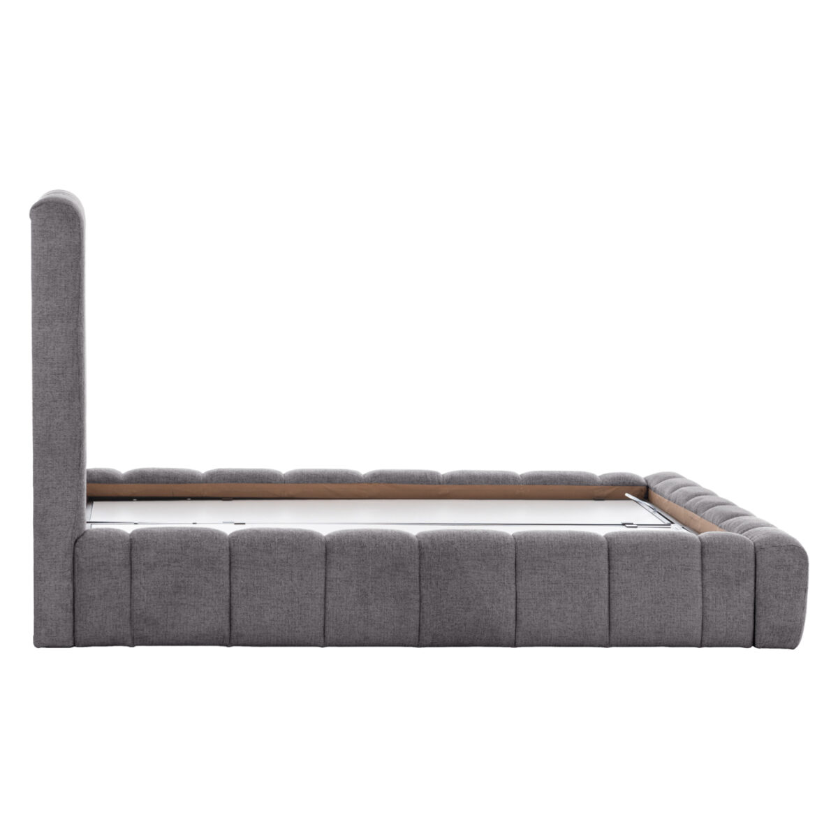 ΚΡΕΒΑΤΙ REMO ΜΕ ΑΠΟΘΗΚΕΥΤΙΚΟ ΧΩΡΟ HM719.22 ΥΦΑΣΜΑ TEDDY ΓΚΡΙ-ΓΙΑ ΣΤΡΩΜΑ 160x200εκ - Image 6