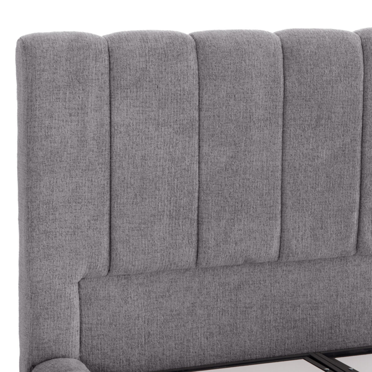 ΚΡΕΒΑΤΙ REMO ΜΕ ΑΠΟΘΗΚΕΥΤΙΚΟ ΧΩΡΟ HM719.22 ΥΦΑΣΜΑ TEDDY ΓΚΡΙ-ΓΙΑ ΣΤΡΩΜΑ 160x200εκ - Image 8