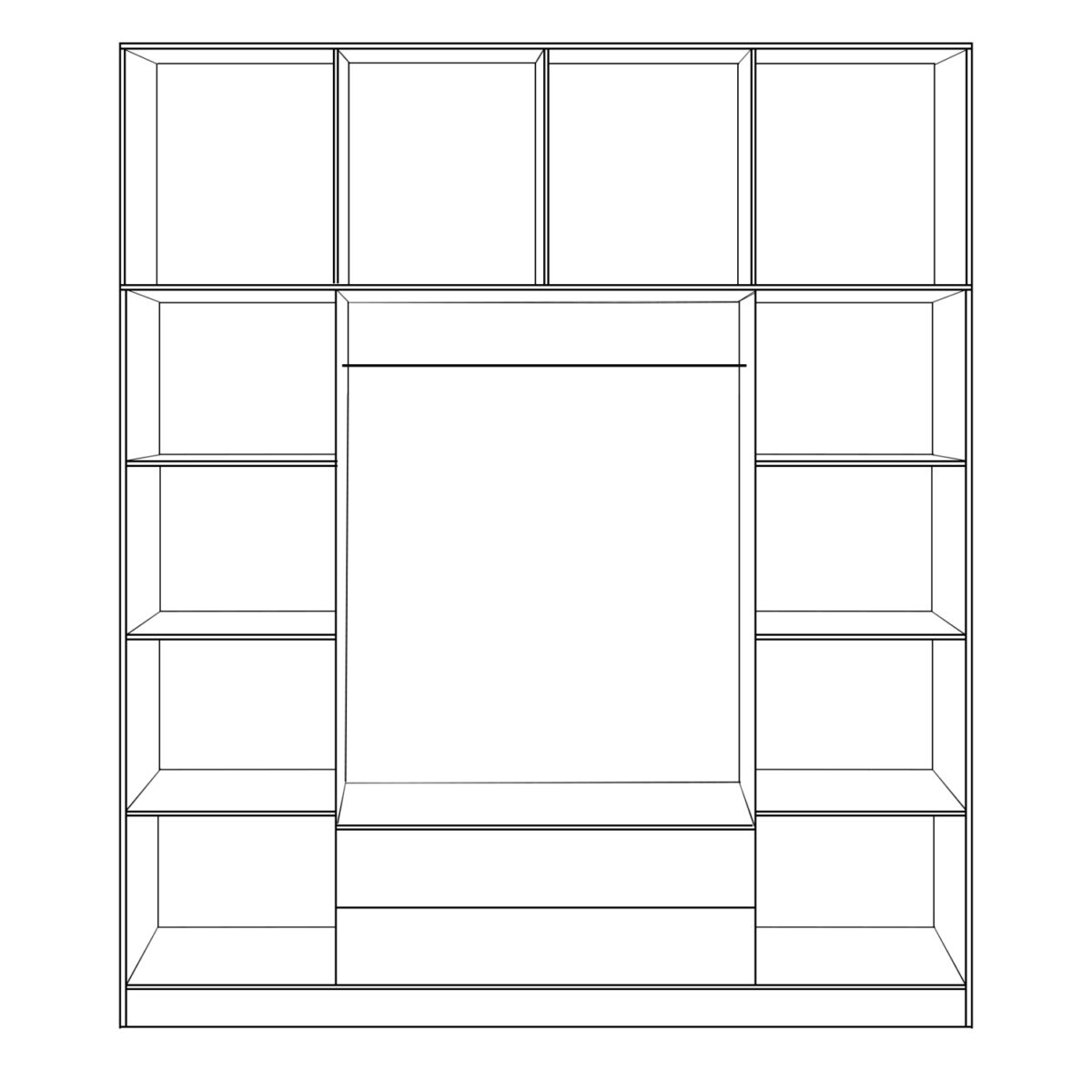 ΝΤΟΥΛΑΠΑ 4ΦΥΛΛΗ ΜΕ ΠΑΤΑΡΙ ΚΑΙ 2 ΣΥΡΤΑΡΙΑ 200Χ240Χ55.5εκ SONAMA HM11224.02 - Image 2