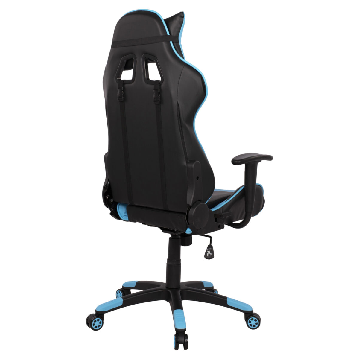 polythrona-gaming-fb9107208-mayri-siel-6-5 ΠΟΛΥΘΡΟΝΑ GAMING DARIUS HM1072.08 ΜΑΥΡΗ-ΣΙΕΛ 66,5x70x(122-129) cm - Image 6
