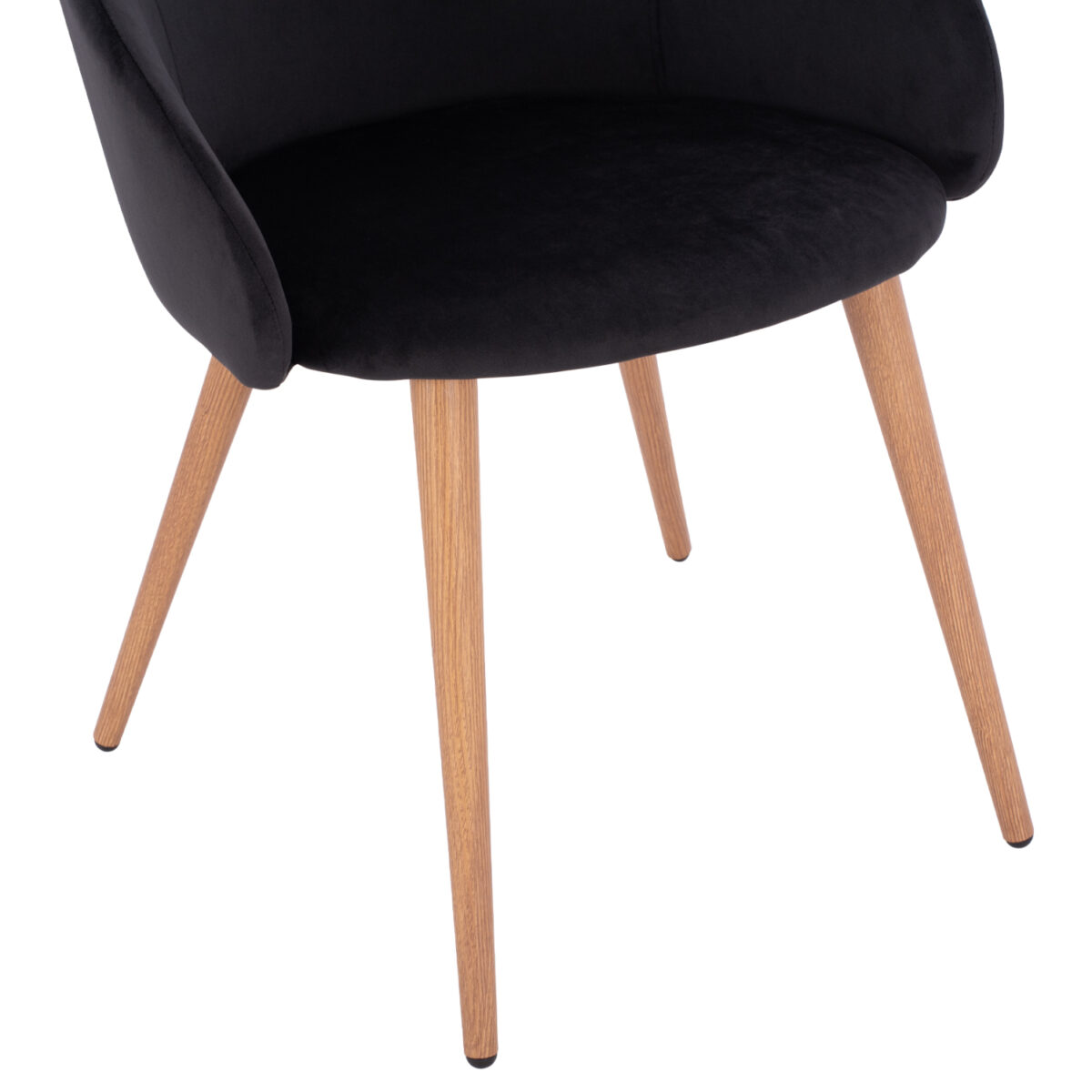 ΠΟΛΥΘΡΟΝΑΚΙ IVY ΒΕΛΟΥΔΟ ΜΑΥΡΟ ΚΑΙ ΜΕΤΑΛΛΙΚΑ ΠΟΔΙΑ HM8546.04 53x55x79 εκ. - Image 9