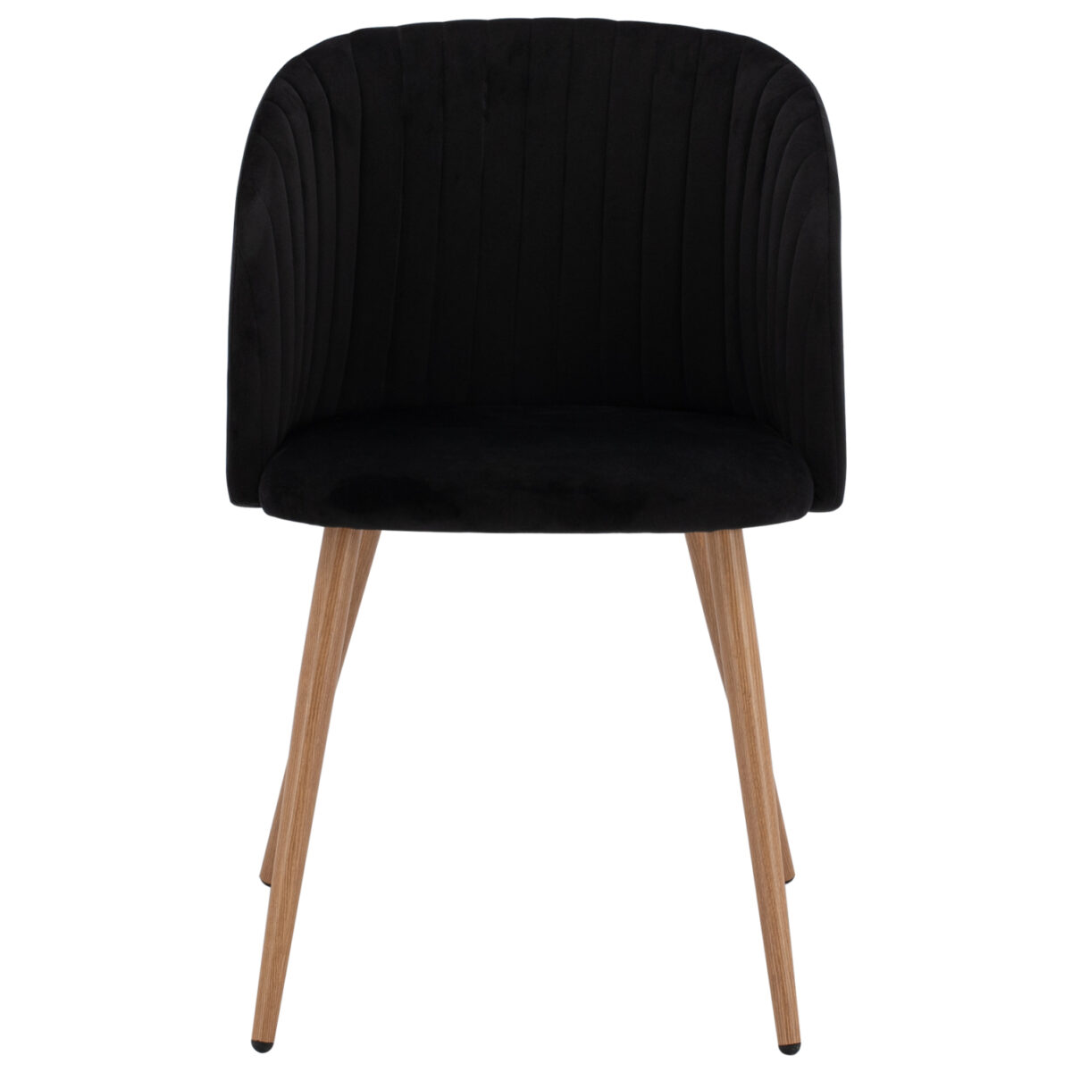 ΠΟΛΥΘΡΟΝΑΚΙ LEAH HM8543.04 ΜΕ ΒΕΛΟΥΔΟ ΜΑΥΡΟ ΚΑΙ ΜΕΤΑΛΛΙΚΑ ΠΟΔΙΑ 53x57x81 εκ. - Image 3