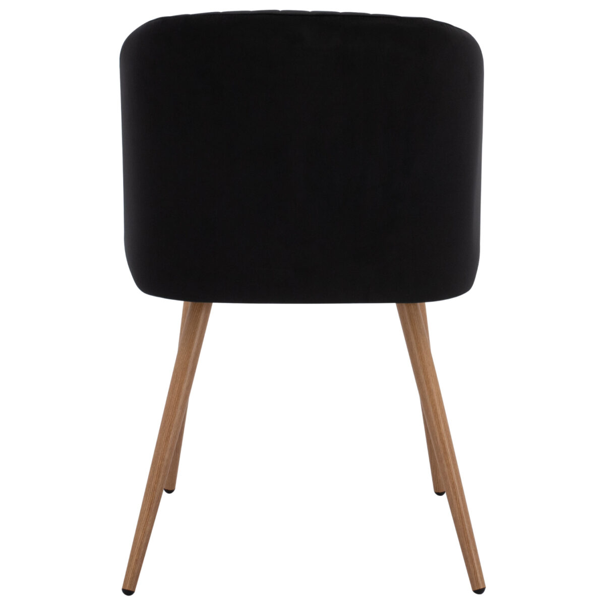 ΠΟΛΥΘΡΟΝΑΚΙ LEAH HM8543.04 ΜΕ ΒΕΛΟΥΔΟ ΜΑΥΡΟ ΚΑΙ ΜΕΤΑΛΛΙΚΑ ΠΟΔΙΑ 53x57x81 εκ. - Image 6