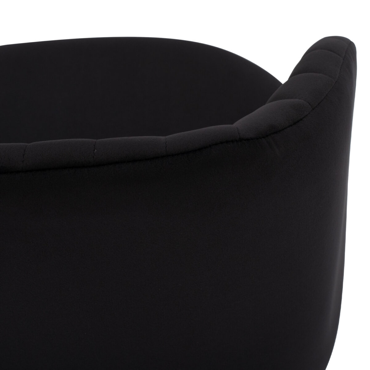 ΠΟΛΥΘΡΟΝΑΚΙ LEAH HM8543.04 ΜΕ ΒΕΛΟΥΔΟ ΜΑΥΡΟ ΚΑΙ ΜΕΤΑΛΛΙΚΑ ΠΟΔΙΑ 53x57x81 εκ. - Image 10