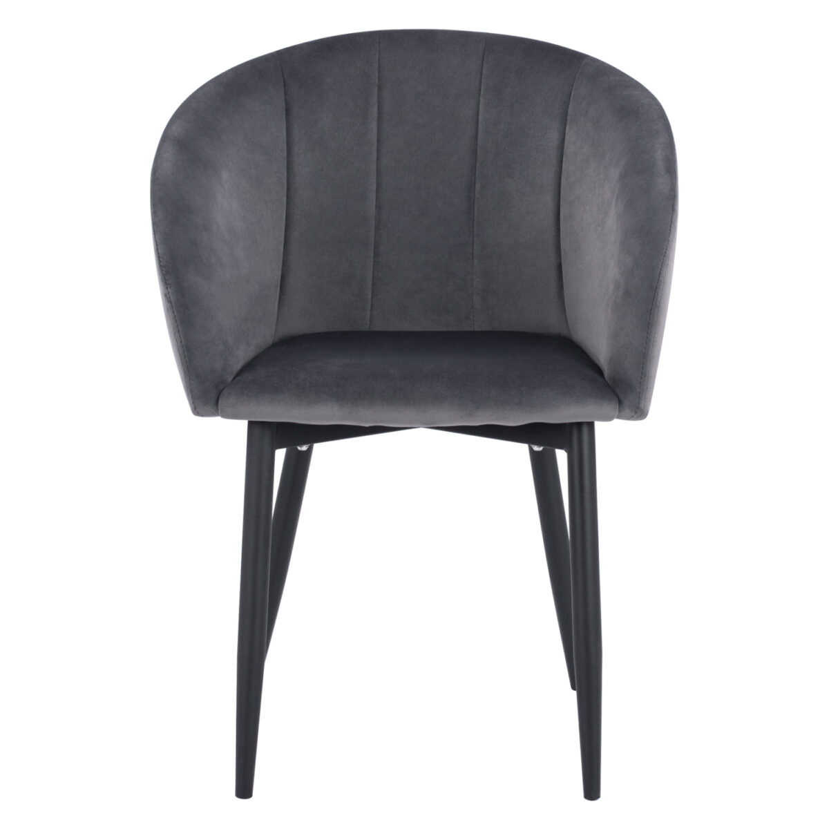 ΠΟΛΥΘΡΟΝΑΚΙ BESSIE HM8699.01 ΒΕΛΟΥΔΟ ΓΚΡΙ ΜΕ ΜΕΤΑΛΛΙΚΟ ΣΚΕΛΕΤΟ 60x62x80Y εκ. - Image 3