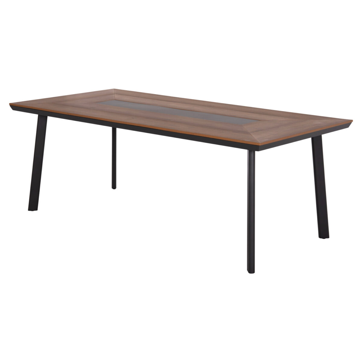 ΤΡΑΠΕΖΙ ΑΛΟΥΜΙΝΙΟΥ TABER ΜΕ POLYWOOD 200X100 ΓΚΡΙ HM5131.12 - Image 6