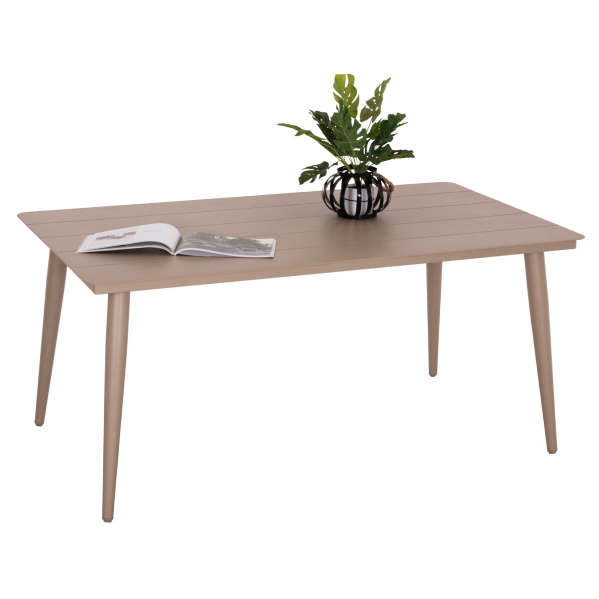 ΤΡΑΠΕΖΙ ΑΛΟΥΜΙΝΙΟΥ ΟΡΘΟΓΩΝΙΟ HIGER HM6291.04 ΚΑΠΟΥΤΣΙΝΟ 160x90x78Υεκ. - Image 7