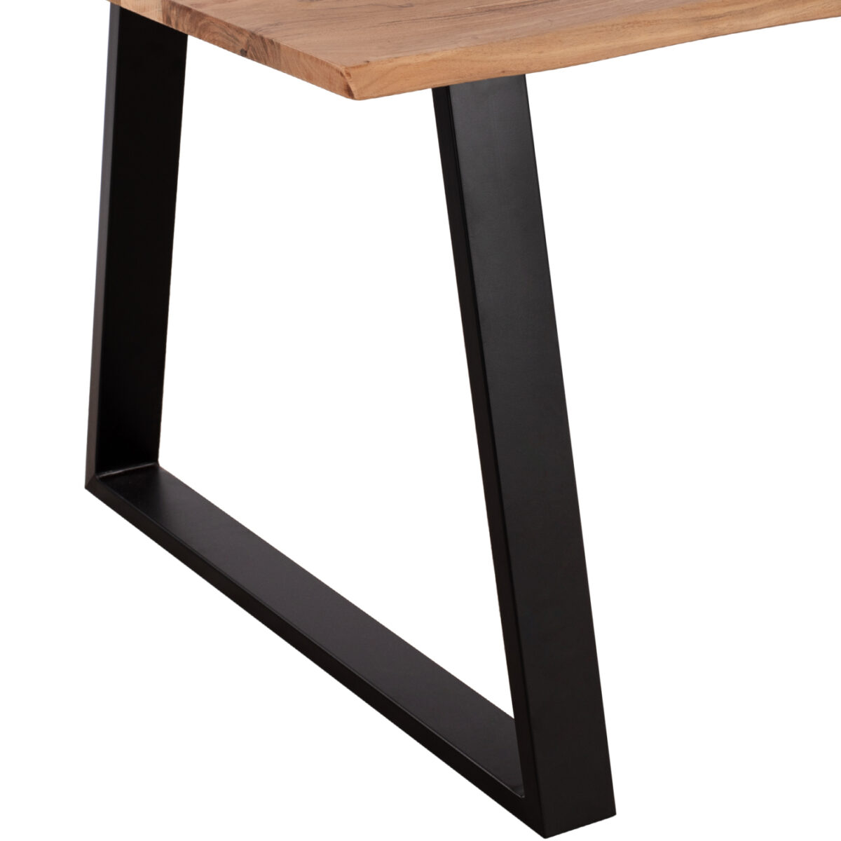 trapezi-trapezarias-slim-fb9850011-masif-5 ΤΡΑΠΕΖΙ ΤΡΑΠΕΖΑΡΙΑΣ SOFIA SLIM HM8500.11 ΜΑΣΙΦ ΞΥΛΟ ΑΚΑΚΙΑΣ 160x90x76Υ εκ. - Image 6