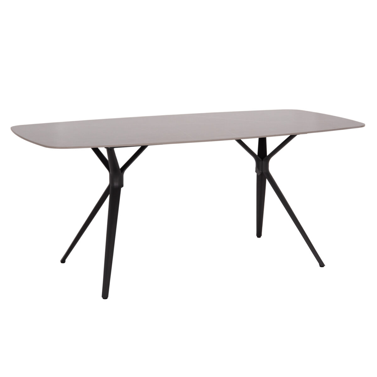 ΤΡΑΠΕΖΙ ANTOINE SM6355.02 ΑΝΘΡΑΚΙ ΑΛΟΥΜΙΝΙΟ-ΓΚΡΙ SINTERED STONE 180x90x75Yεκ.