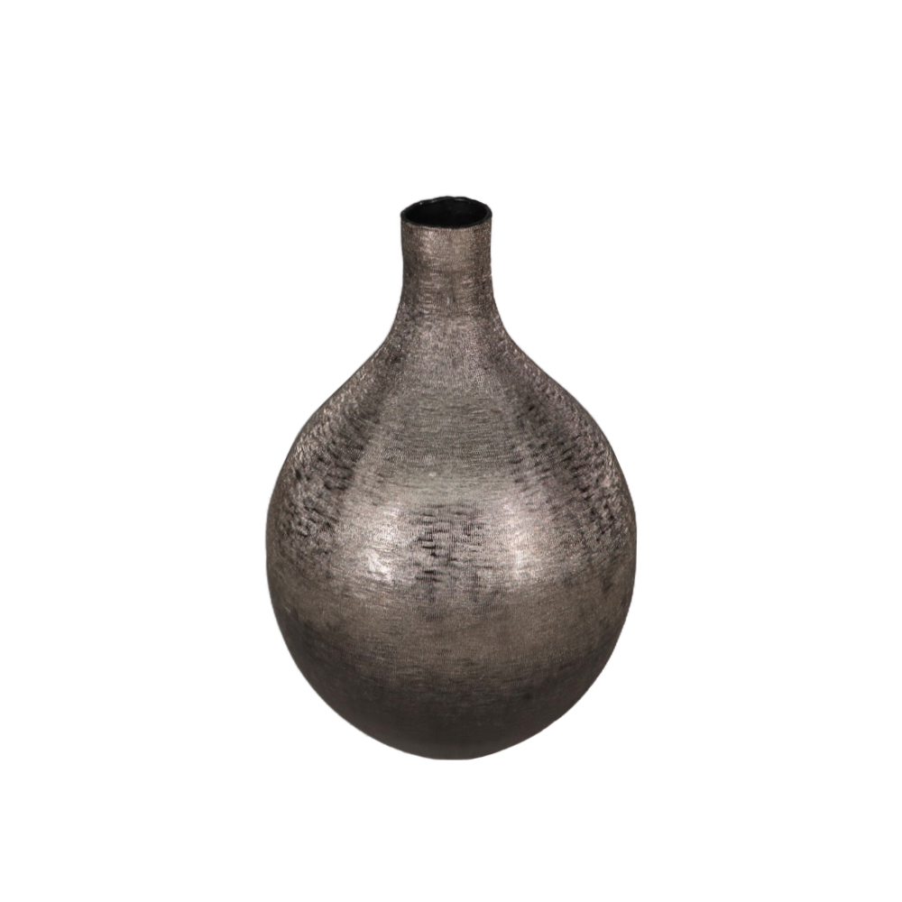 VERGE 1 ΒΑΖΟ 21x21x28cm ΑΛΟΥΜΙΝΙΟ SMOKE BLACK