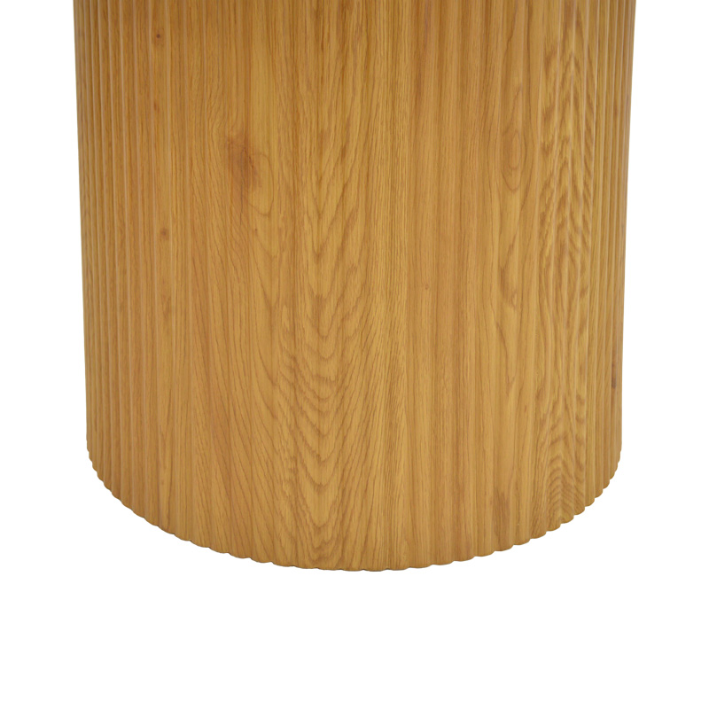 029-000355-3 Τραπέζι Karulo  mdf σε sonoma απόχρωση Φ120x76εκ - Image 4