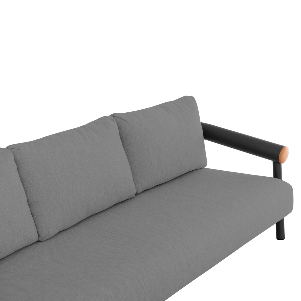 ΣΕΤ ΣΑΛΟΝΙ ΕΞ.ΧΩΡΟΥ 4ΤΜΧ EUTOPIA SM6237.01 ΣΚΟΥΡΟ ΓΚΡΙ ΑΛΟΥΜΙΝΙΟ & OLEFIN & ΓΥΑΛΙ - Image 5