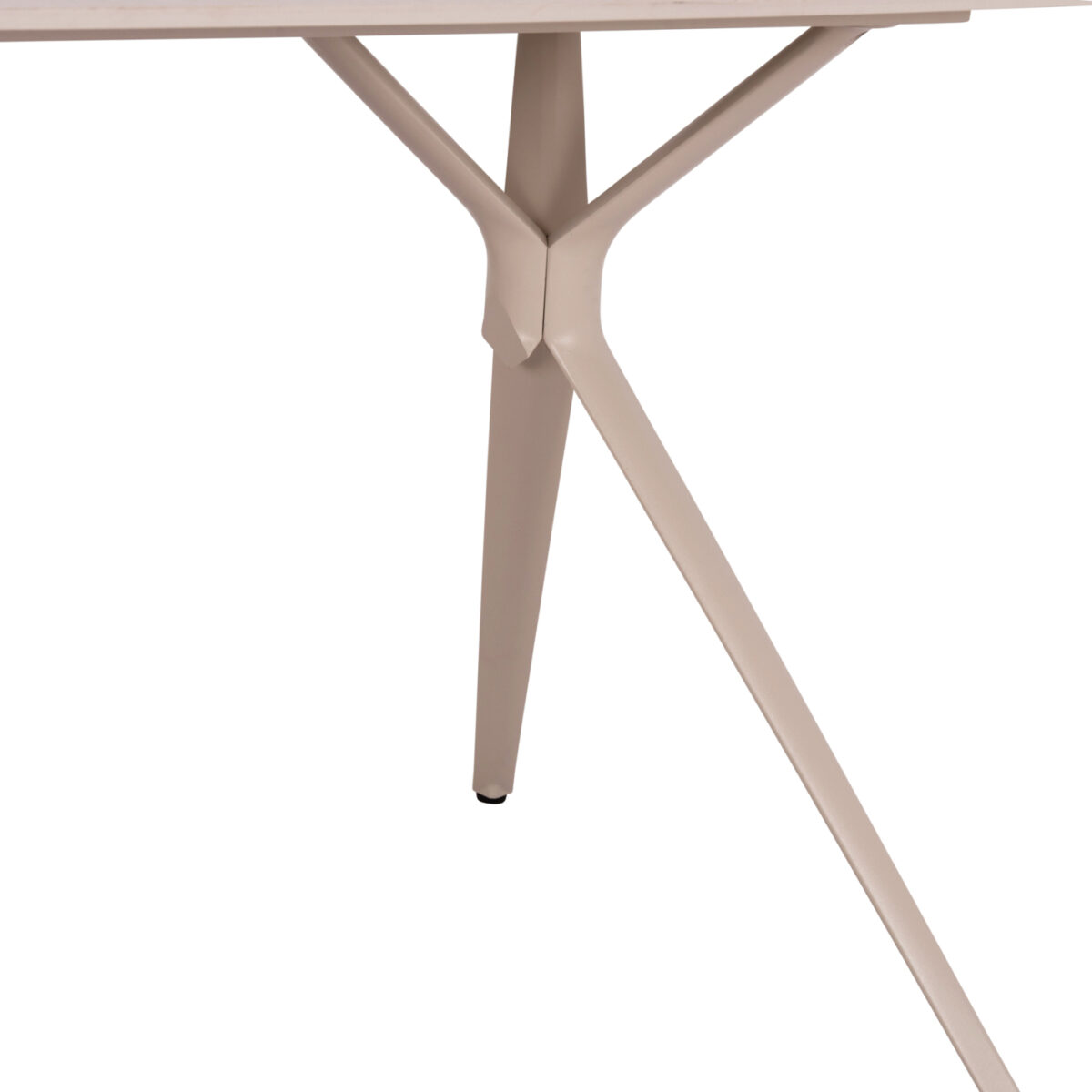 6 ΤΡΑΠΕΖΙ ANTOINE SM6355 ΚΡΕΜ ΑΛΟΥΜΙΝΙΟ & SINTERED STONE TOP 180x90x75Yεκ. - Image 7