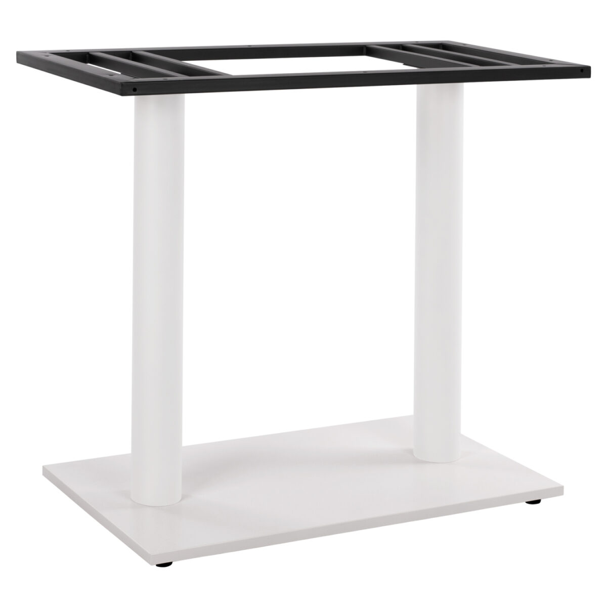 ΒΑΣΗ ΜΕΤΑΛΛΙΚΗ ΔΙΠΛΗ ΛΕΥΚΗ ΜΑΤ 80Χ40Χ72Υεκ. ΜΕ ΡΕΓΟΥΛΑΤΟΡΟΥΣ HM435.12