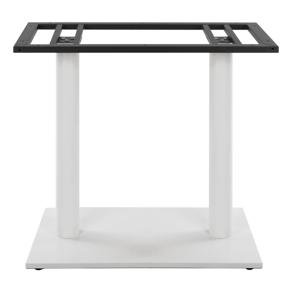 ΒΑΣΗ ΜΕΤΑΛΛΙΚΗ ΔΙΠΛΗ ΛΕΥΚΗ ΜΑΤ 80Χ40Χ72Υεκ. ΜΕ ΡΕΓΟΥΛΑΤΟΡΟΥΣ HM435.12 - Image 3